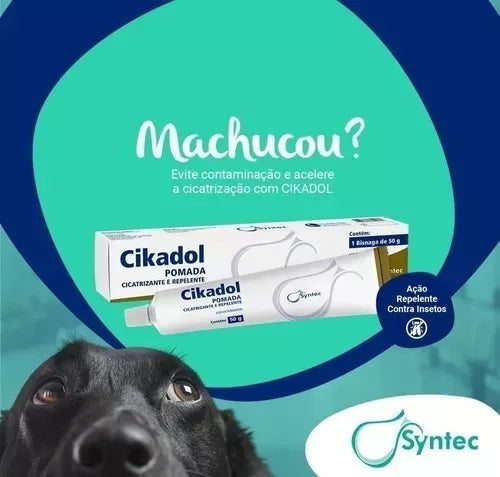Cikadol Pomada Cicatrizante E Repelente - 50g - Syntec
