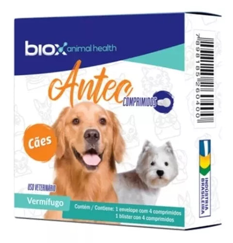 Antec Vermifugo Para Cães Cx 04 Comprimidos - CALBOS