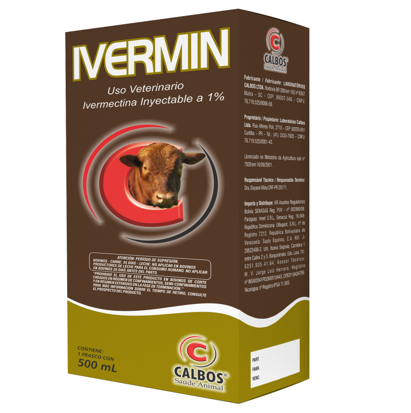 Ivermin 1% 500 ml CALBOS